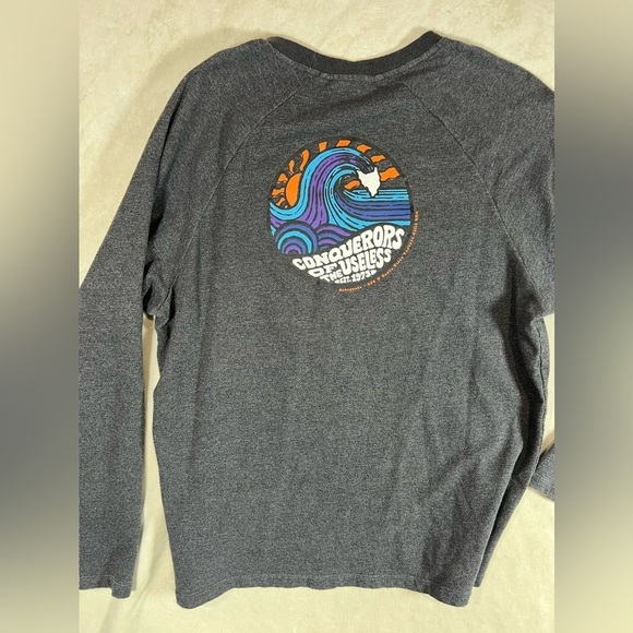 Patagonia Large Soft Cotton Crewneck Sweater Large Logo Cool Vibes EUC - Picture 5 of 10